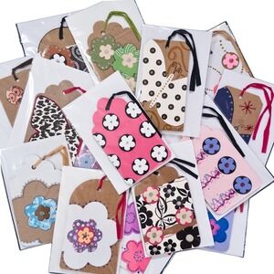Gift Tags Lot 16 One-of-a-Kind Handmade Decorative Upcycled Cardboard Craft